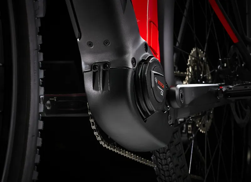 Trek Powerfly Sport 4 Equipped Gen 3 Electric Mountain Bike 2024 in Matte Black Gloss Red-5